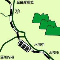 草道駅周辺マップ