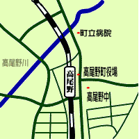 高尾野駅周辺マップ