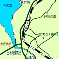 米ノ津駅周辺マップ